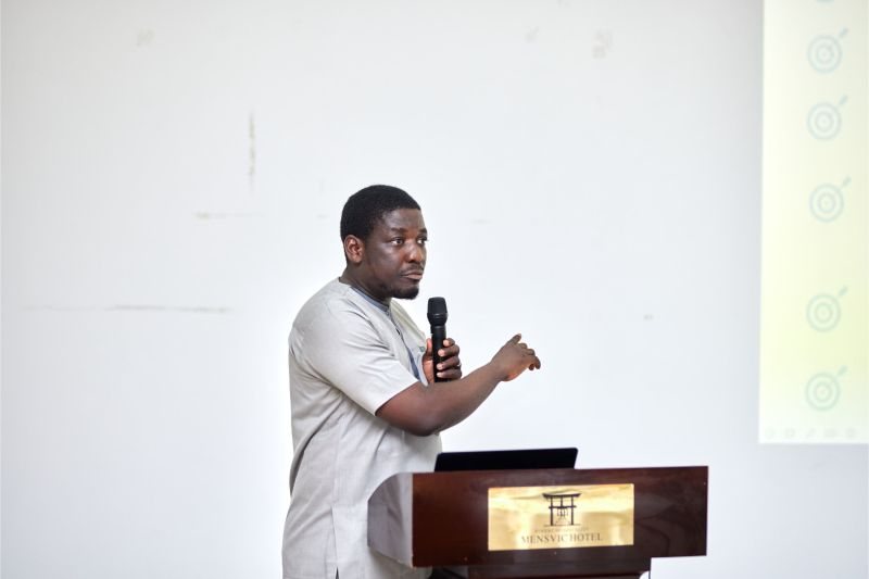Presenting at the Mensvic Grand Hotel, Accra