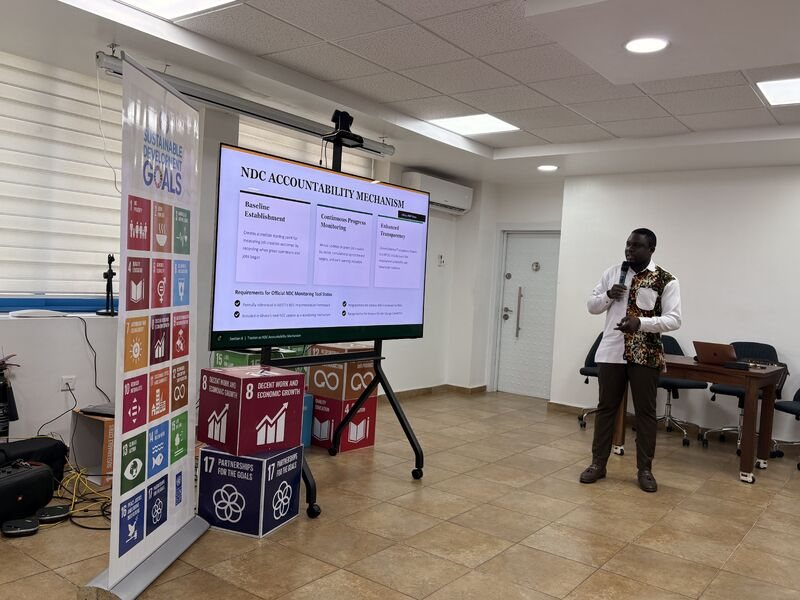 Presenting the NDC accountability mechanism of the proposed tracker at the Brown Bag session