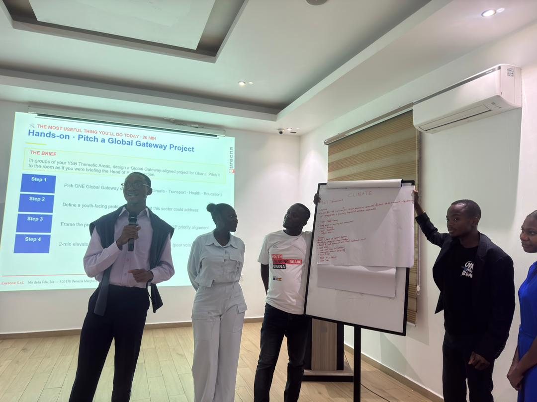 Climate group presenting its Global Gateway project pitch