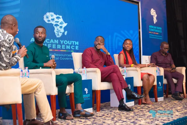 Panellists on the main stage