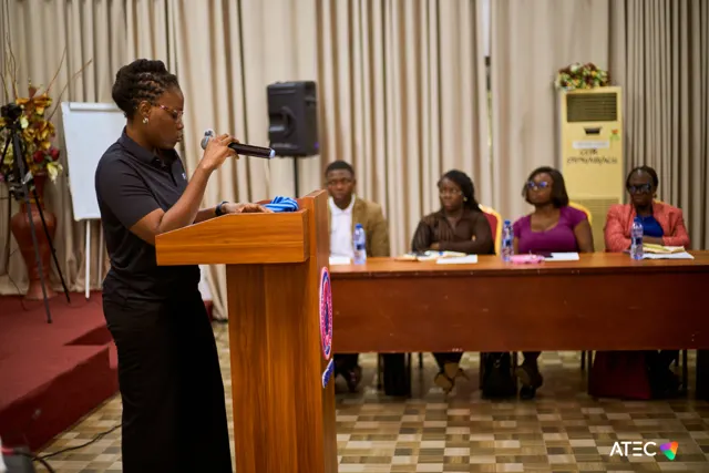 The ATEC team introducing the session